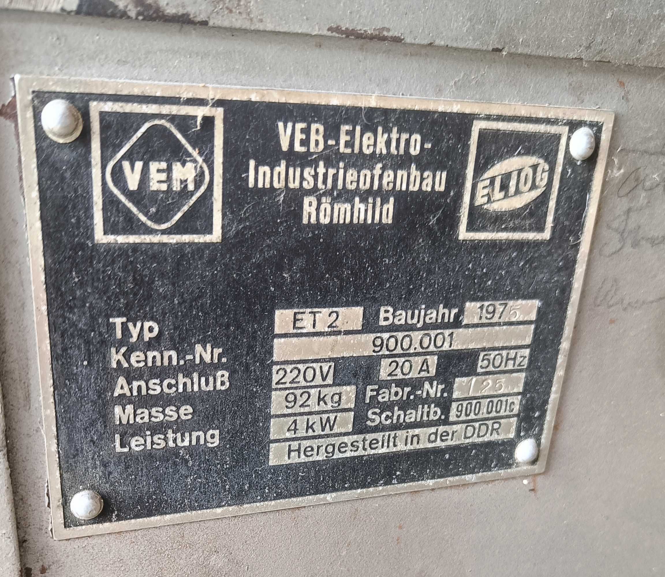 Piec hartowniczy sylitowy - Elcal - 3,8KW - 1350'C