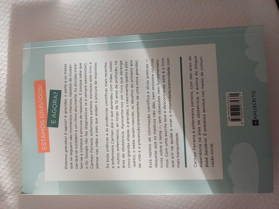 Livro Estamos Grávidos e Agora? de Carmen Ferreira