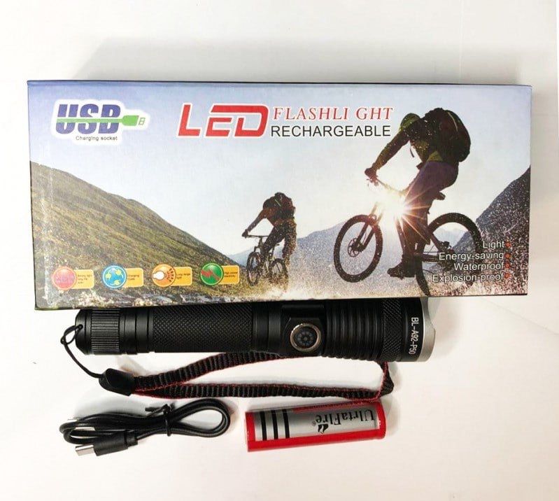Ліхтар велосипедний акумуляторний Bailong BL-T8628 18650 +ОПТ