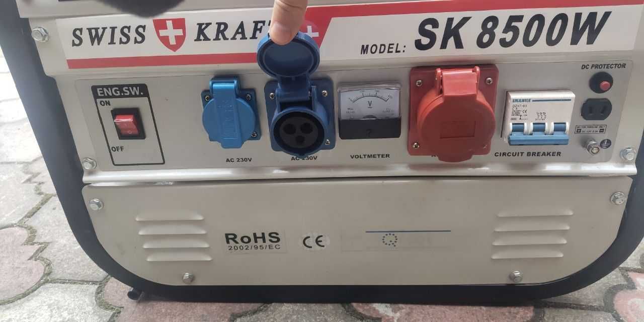 Генератор бензиновий  Swiss Kraft SK8500W 6.5кВт