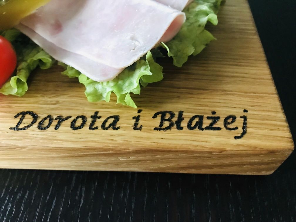 Deski do podawania jedzenia serów Deska do krojenia Delux od stolarza