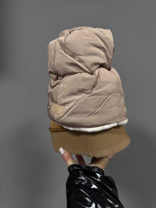 Угги UGG Mini Dipper Puffer Chestnut / Уггі Міні Діппер Пуффер бежеві