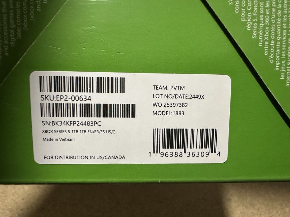 Стаціонарна ігрова приставка Microsoft Xbox Series S 1 TB White