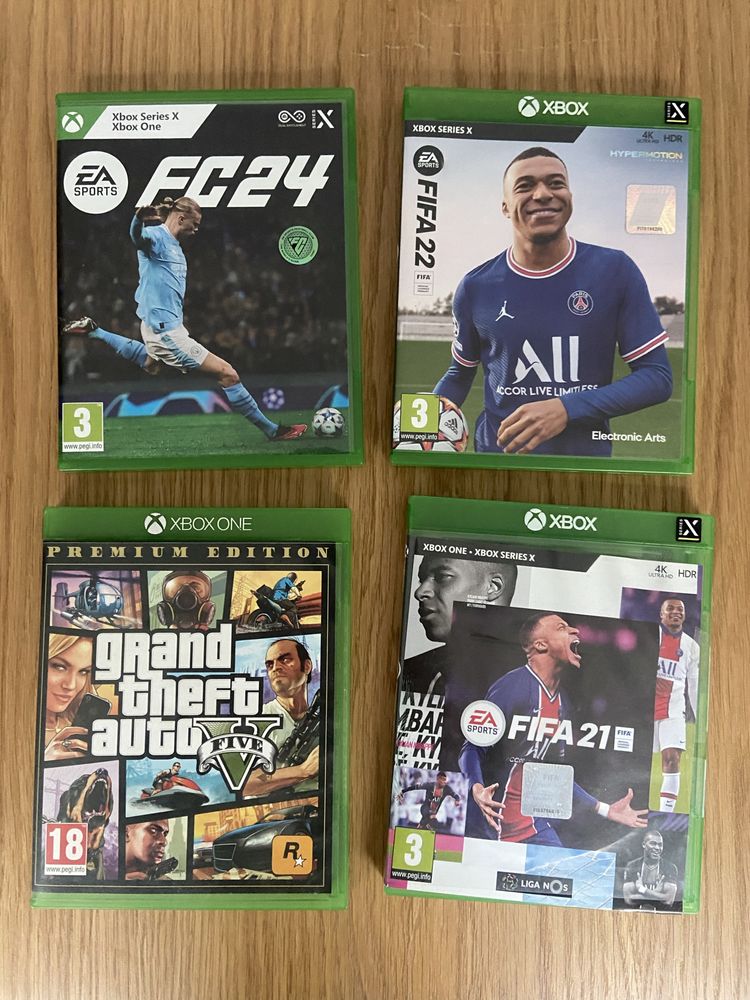 Xbox fifa 21 22 fc 24 grand theft auto v