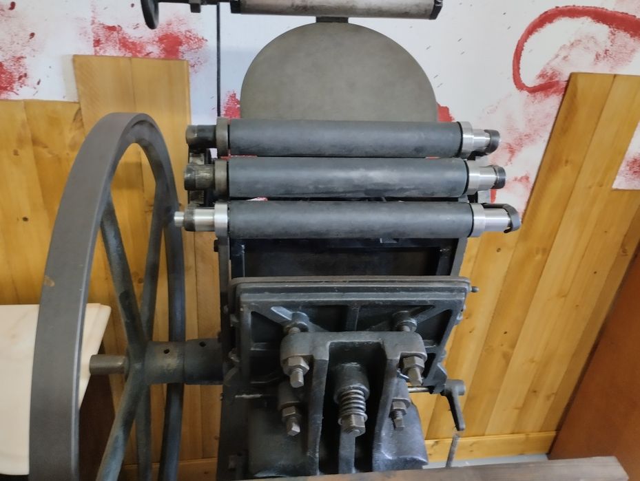 Máquina tipografia antiga