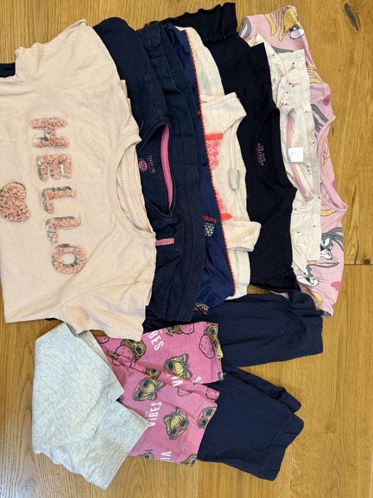 Zestaw ubrań dla dziewczynki rozmiar 122/128 H&M smyk mix