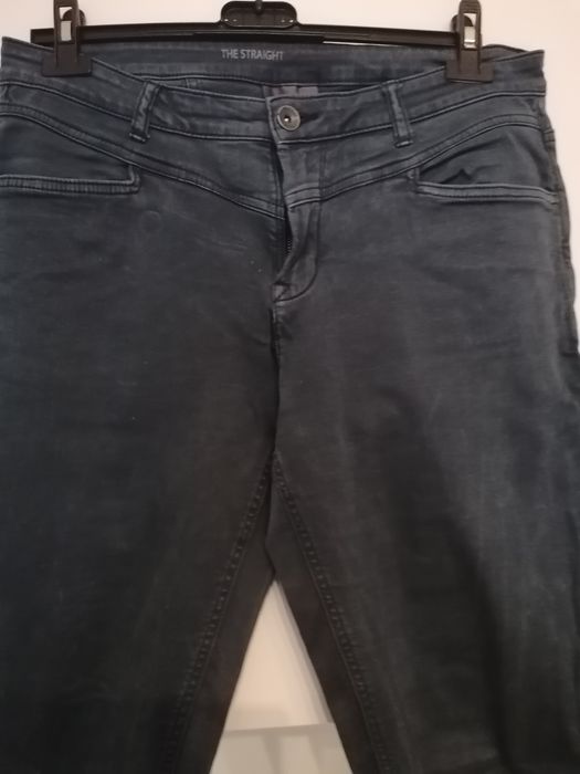 Calças elásticas the straight em azul escuro - C&A tamanho 40