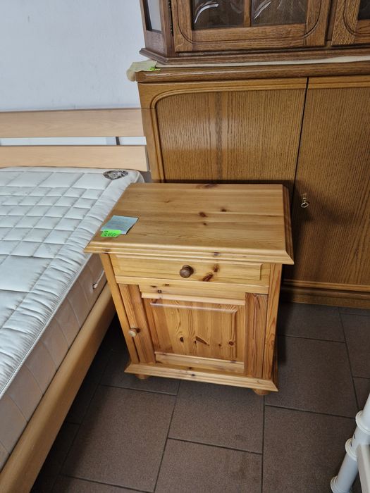 Szafka nocna naturalne drewno szer. 53 cm wys. 65 cm gł. 35 cm wysyłka