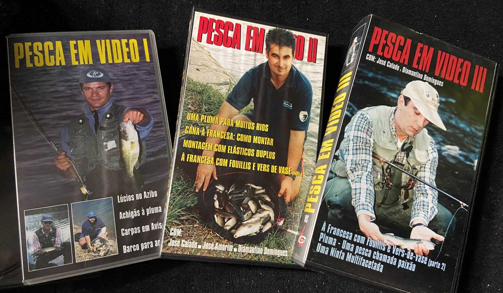 PESCA EM VÍDEO - 3 Preciosidades em VHS