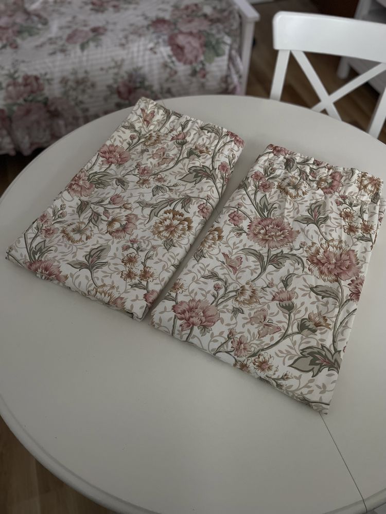 2x zasłony w piwonie 100x210