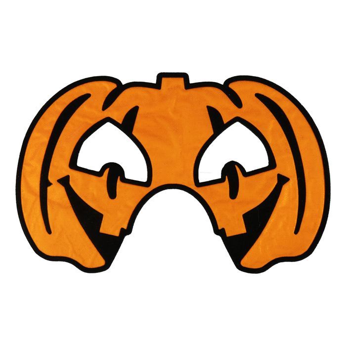 Maska na Halloween (flokowana) - Dynia. Arpex