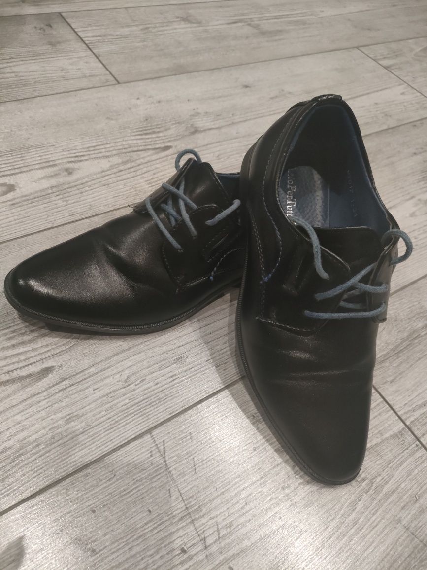 Skórzane buty eleganckie 34 komunia