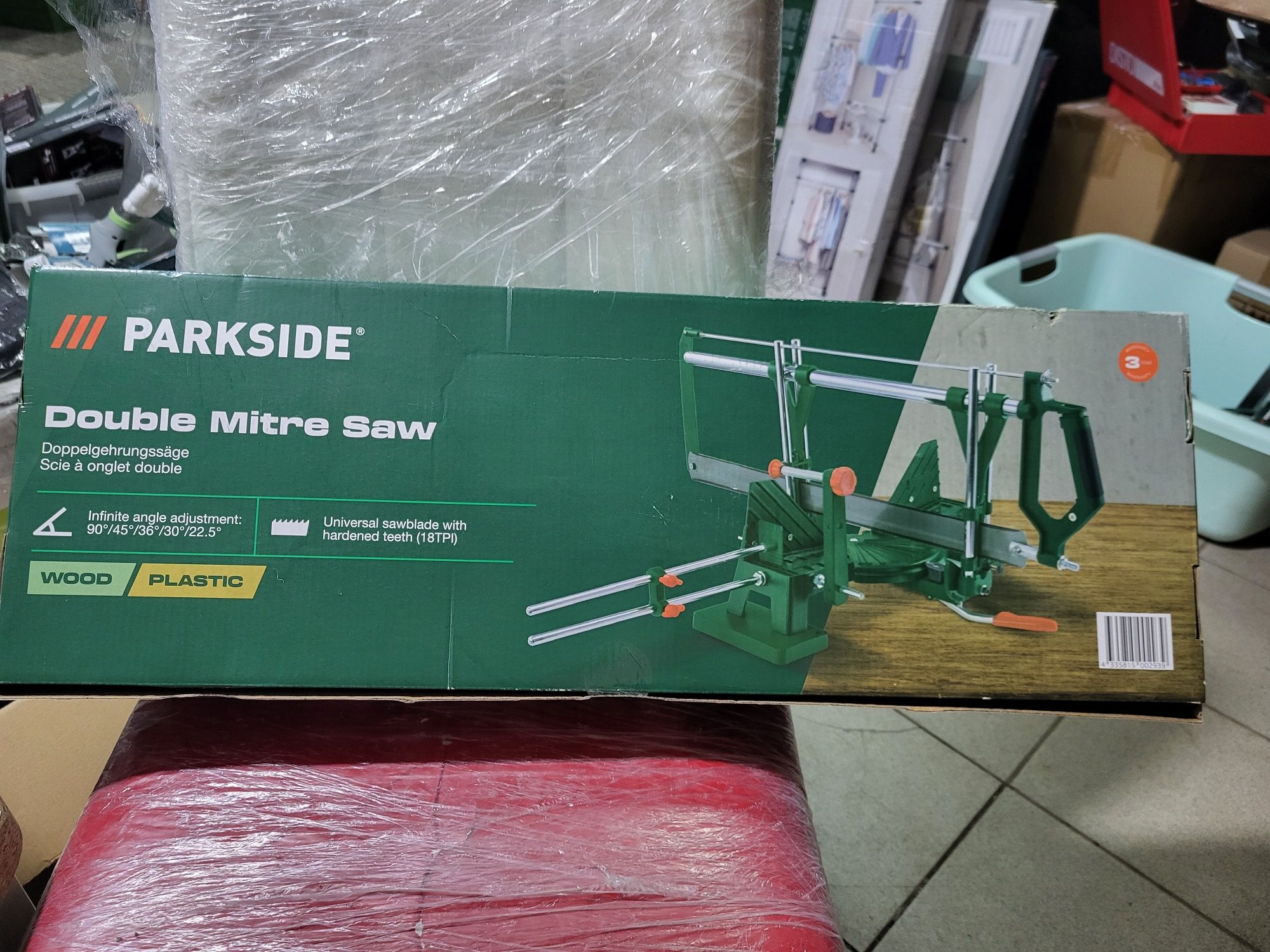 Подвійна торцювальна пила Parkside 600 мм для дерева та пластику.
