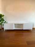 IKEA Besta - Armário TV, branco c/ pés metálicos, 180x42x38cm