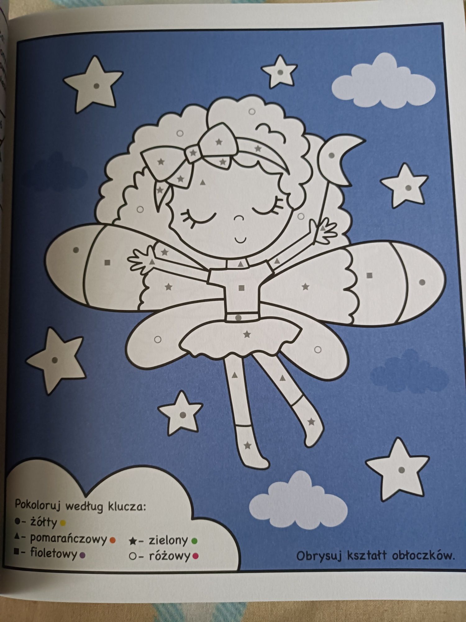 Nowa książka, kolorowanka Koloruję według klucza Wróżki