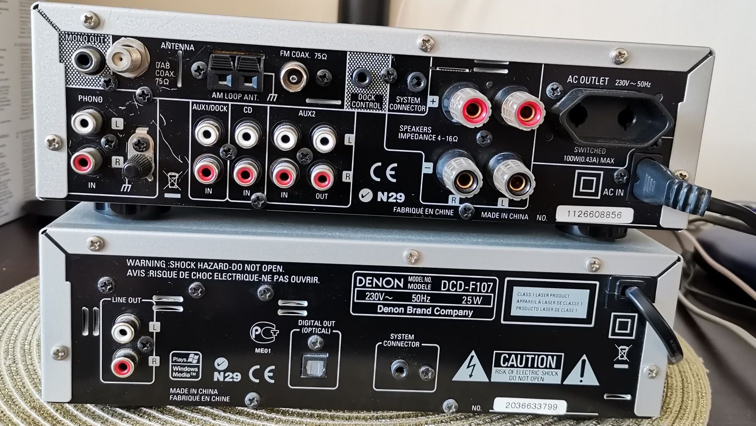 Denon D-F107 miniwieża / minisystem / wieża / amplituner / cd