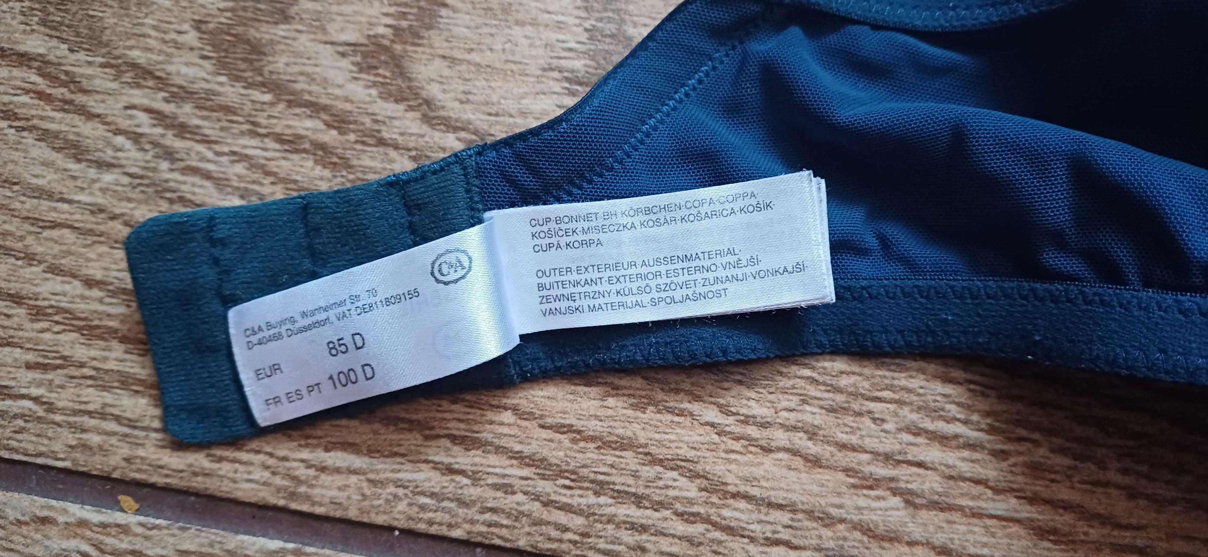 Granatowy# morski biustonosz C&A r. 85 D