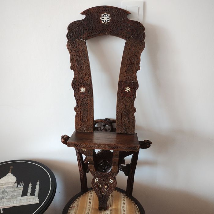 Stara konsola ścienna półka stojak judaika