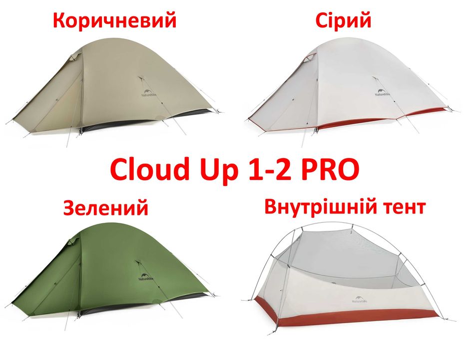 Намет палатка Naturehike Cloud Up 1 2 PRO нейлон 20D