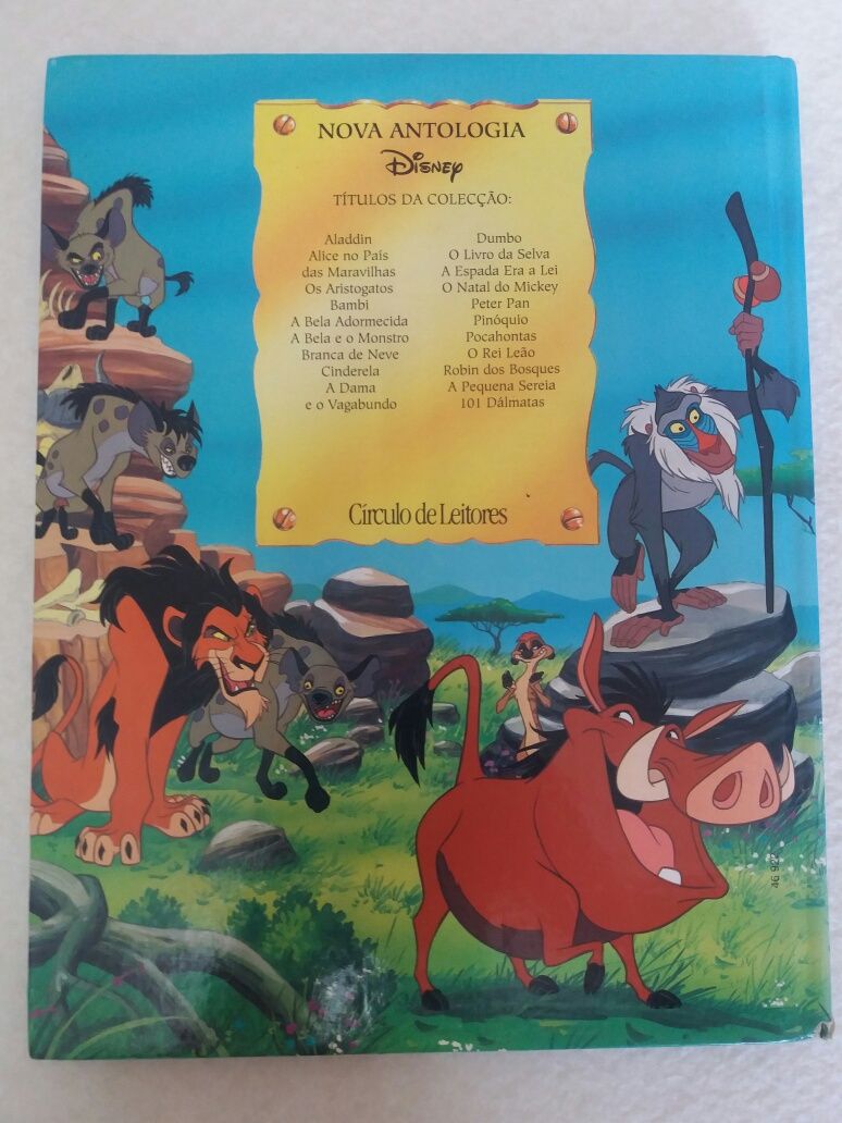 Livro Walt Disney - O Rei Leão (vintage)