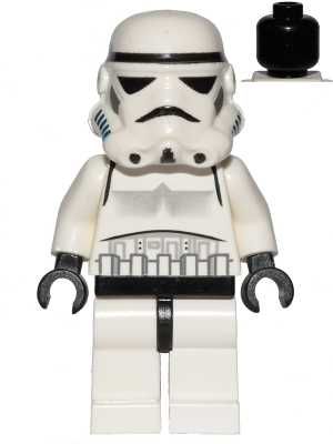 Imperial Stormtrooper - Black Head, Solid Mouth Helmet lego star wars
