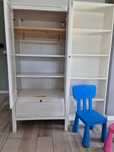 IKEA SUNDVIK szafa, biały, 80x50x171 cm + regał 50x20x180