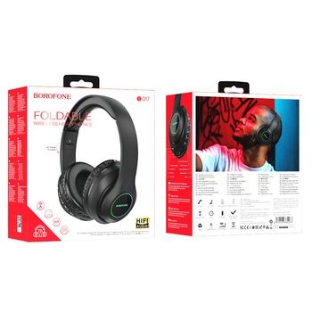 Borofone Słuchawki nauszne BO17 bluetooth czarne