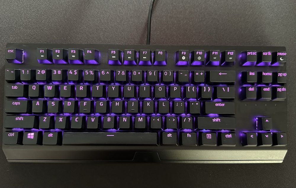 Клавиатура Razer BlackWidow V3 TKL Yellow Mechanical Switch ENG