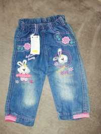 Нові теплі джинси для дівчинки