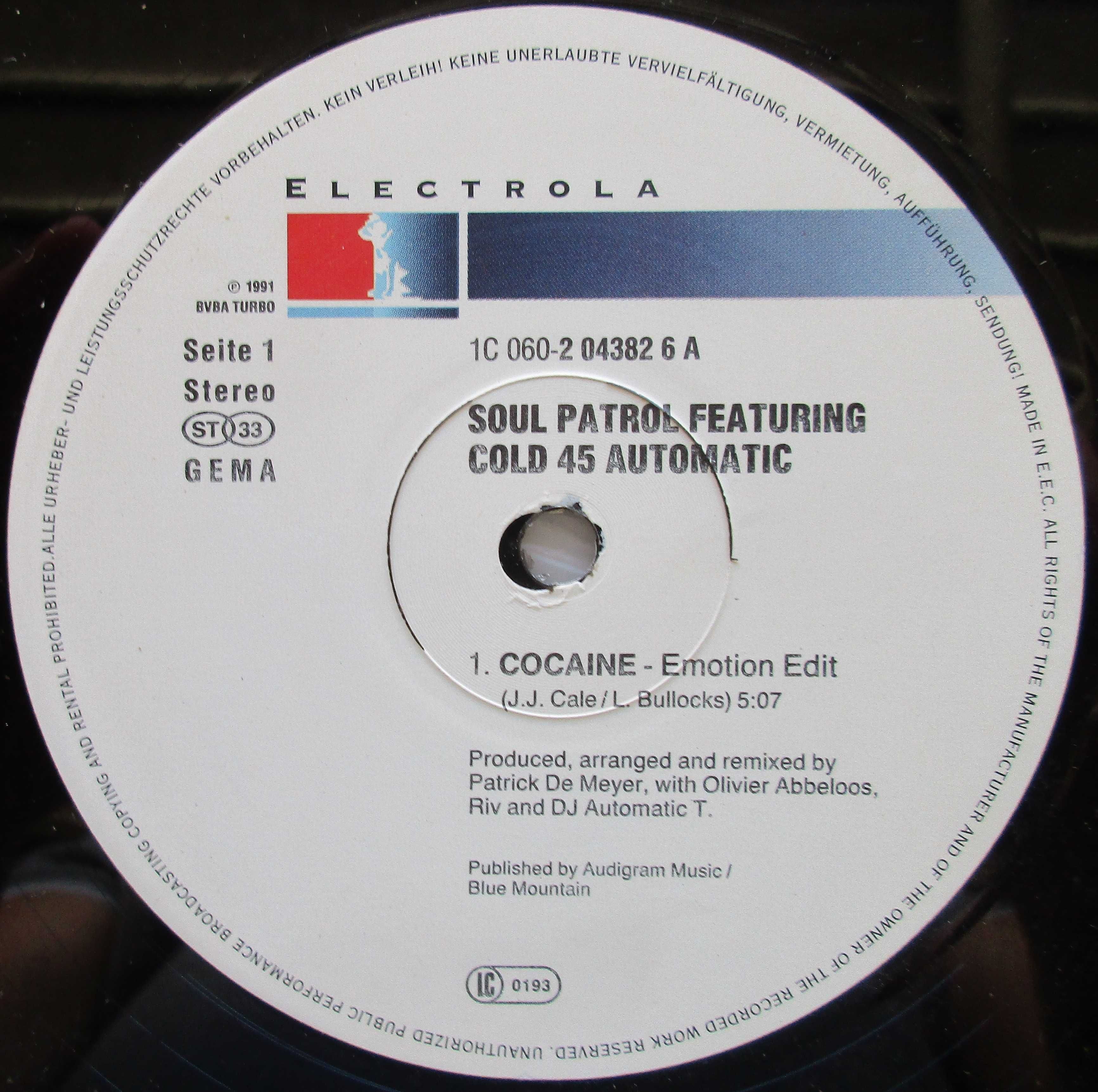 Soul Patrol - - - - - Cocaine - - - - - Maxi Single