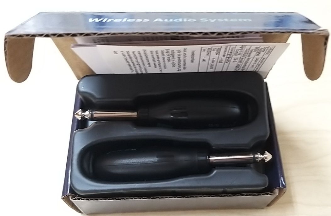 Wireless audio system guitarra.