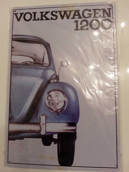 8 Placas decorativas retro de Carros Antigos, novas, 30 x 20 cm