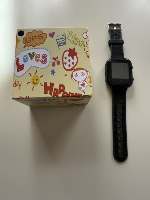Смарт GPS часы детские( приложение на телефон) чорные.