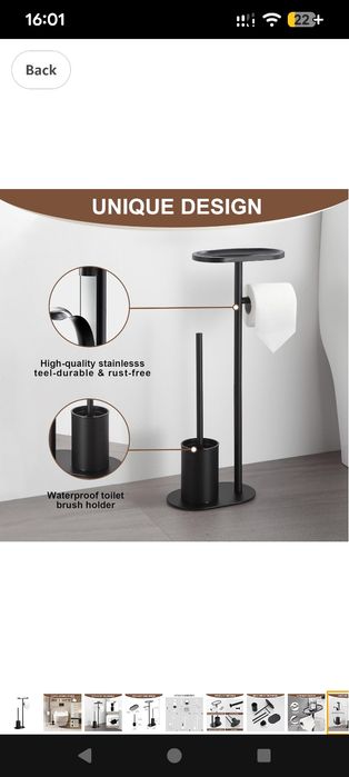 туалетний гарнітур, стійка. тримач для туалетного паперу, йоршик хром