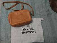 Сумочка через плече Vivienne Westwood бежевого кольору ОРИГІНАЛ