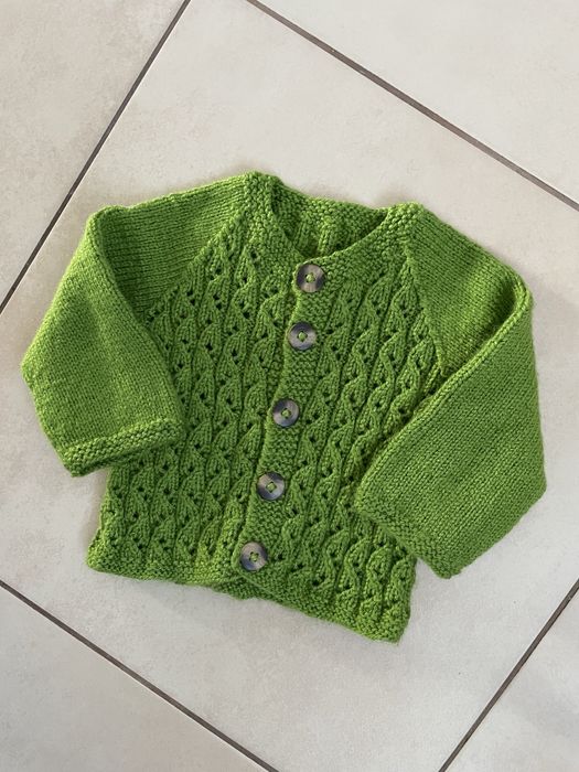 100% wełna Wool ręcznie dziergany sweterek unisex