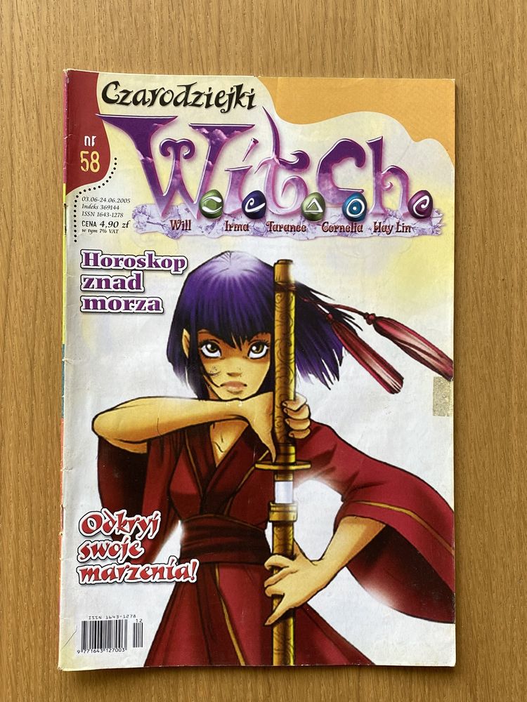 W.I.T.C.H. komiks, czasopismo, gazeta - nr 58