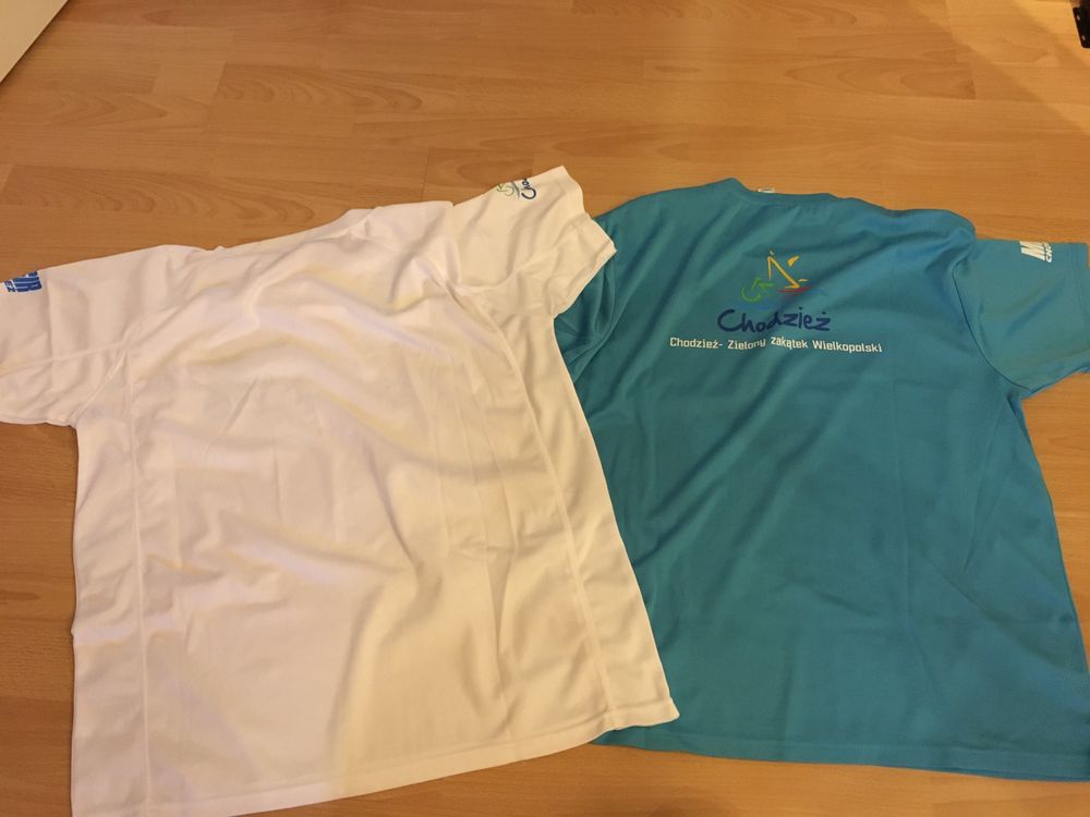 Koszulki biegowe oddychające rozmiar XL nowe!!!