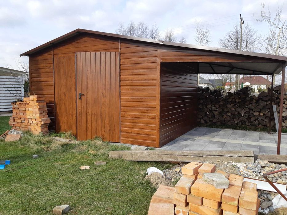 Otwarty Garaż - Zadaszenie - Wiata - Blaszak - Konstrukcja -Romstal