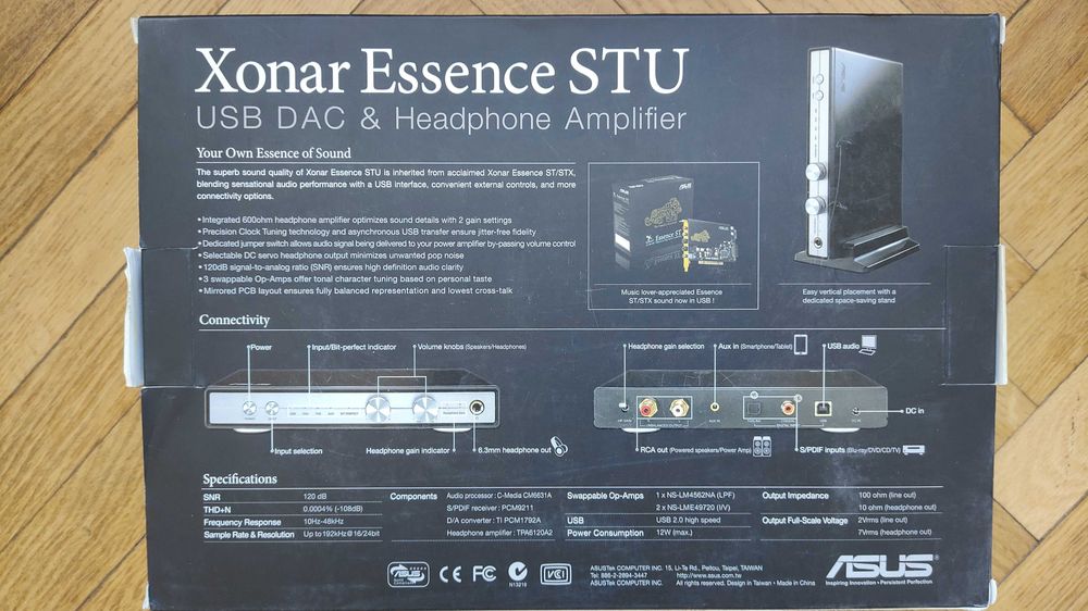 Asus Essence STU - DAC/ЦАП, headphone amp/підсилювач для навушників