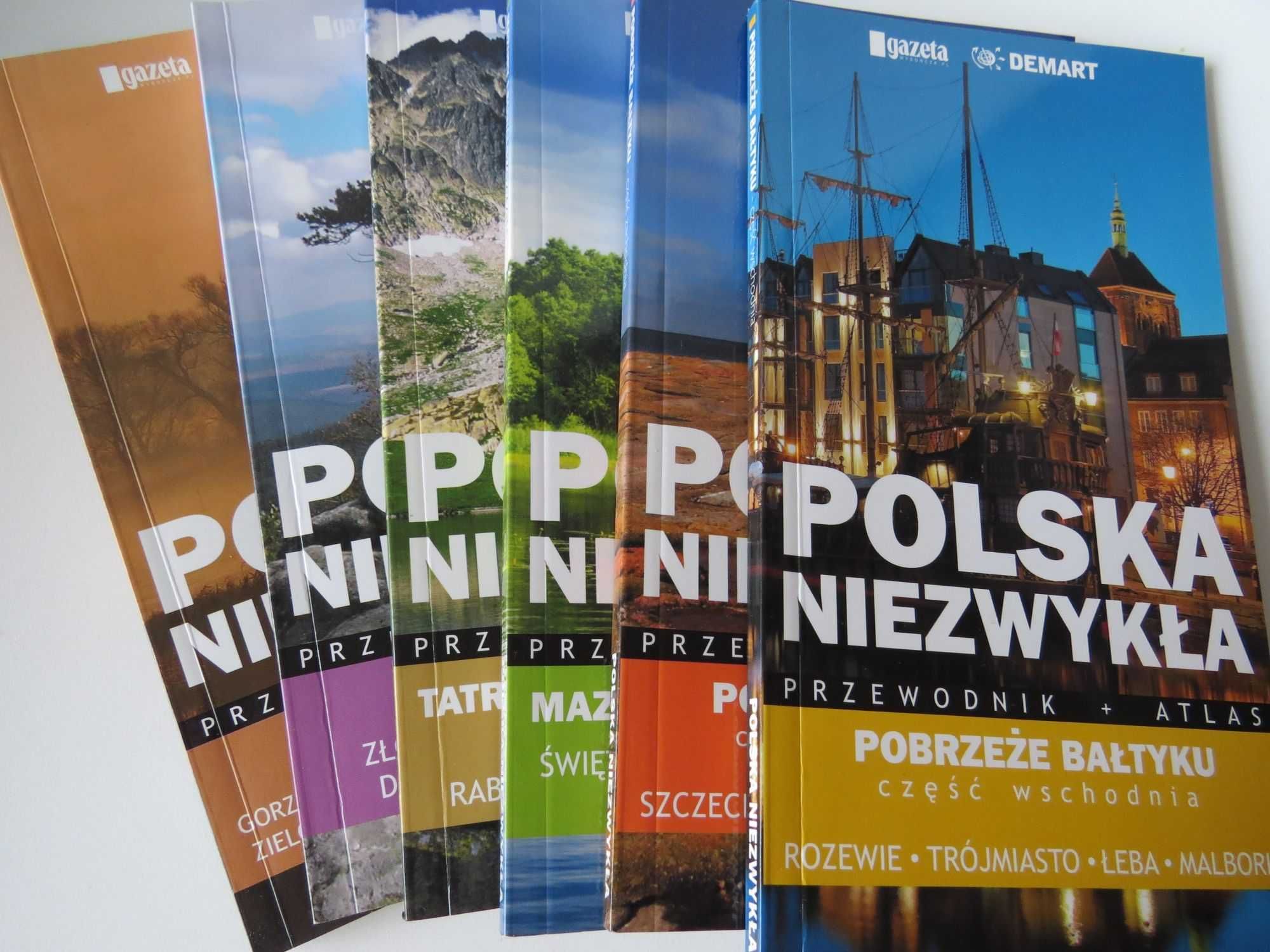 Polska Niezwykła przewodniki atlasy 5 tomów