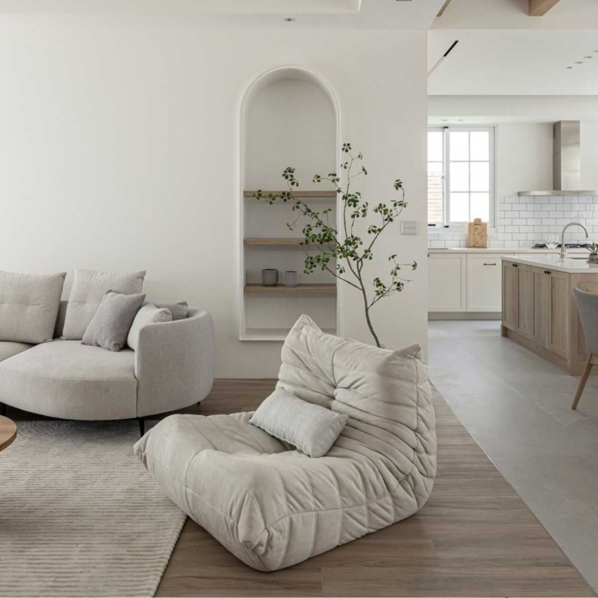 NOWOCZESNA Leniwa SOFA Wypoczynkowa | Pojedynczy FOTEL do Salonu