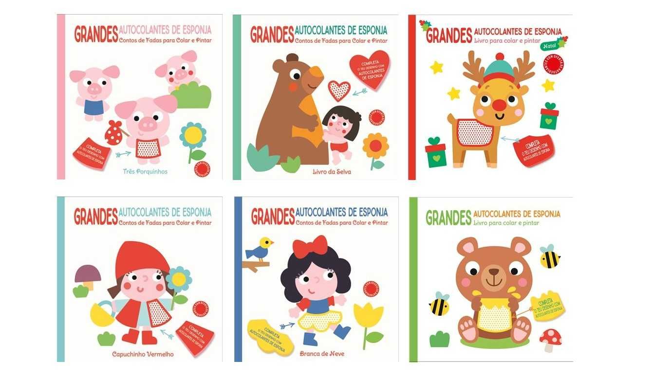 Grandes Autocolantes de Esponja - Colar e Pintar: Urso/.. -Desde 4€