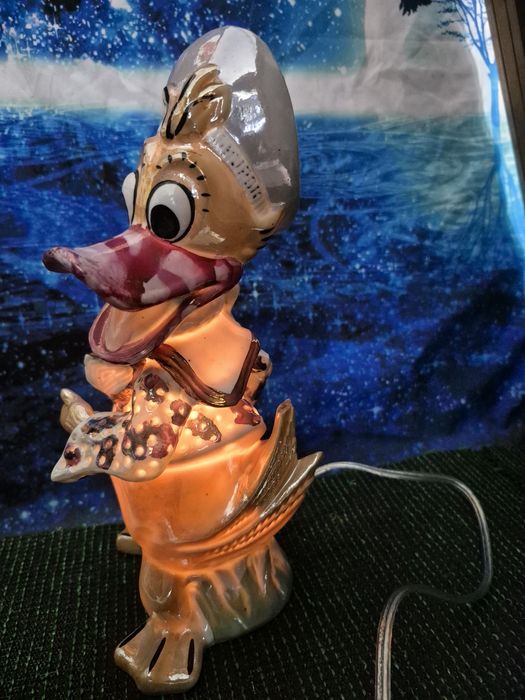 Seatyt Katowice Kaczor Donald lampka porcelanowa