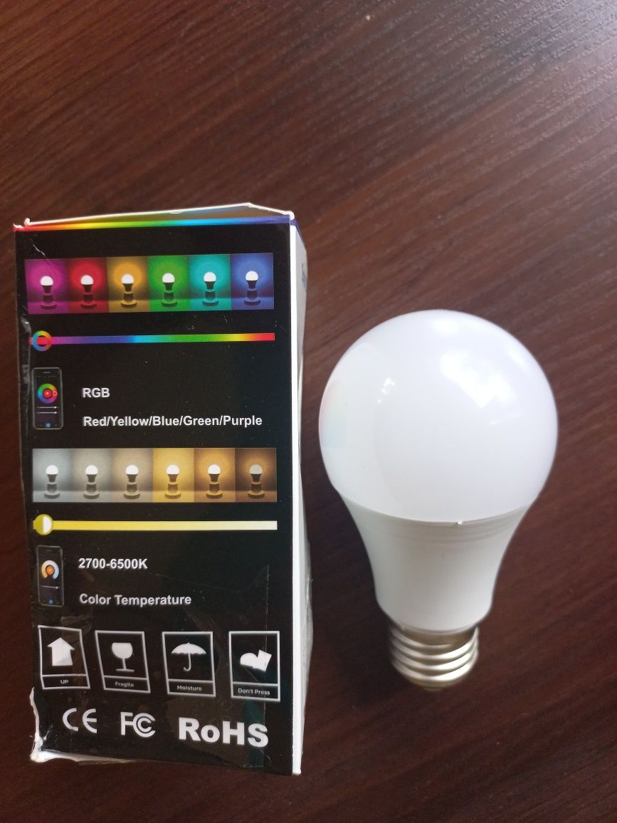 Smart лампочка LED RGB Е27 bluetooth