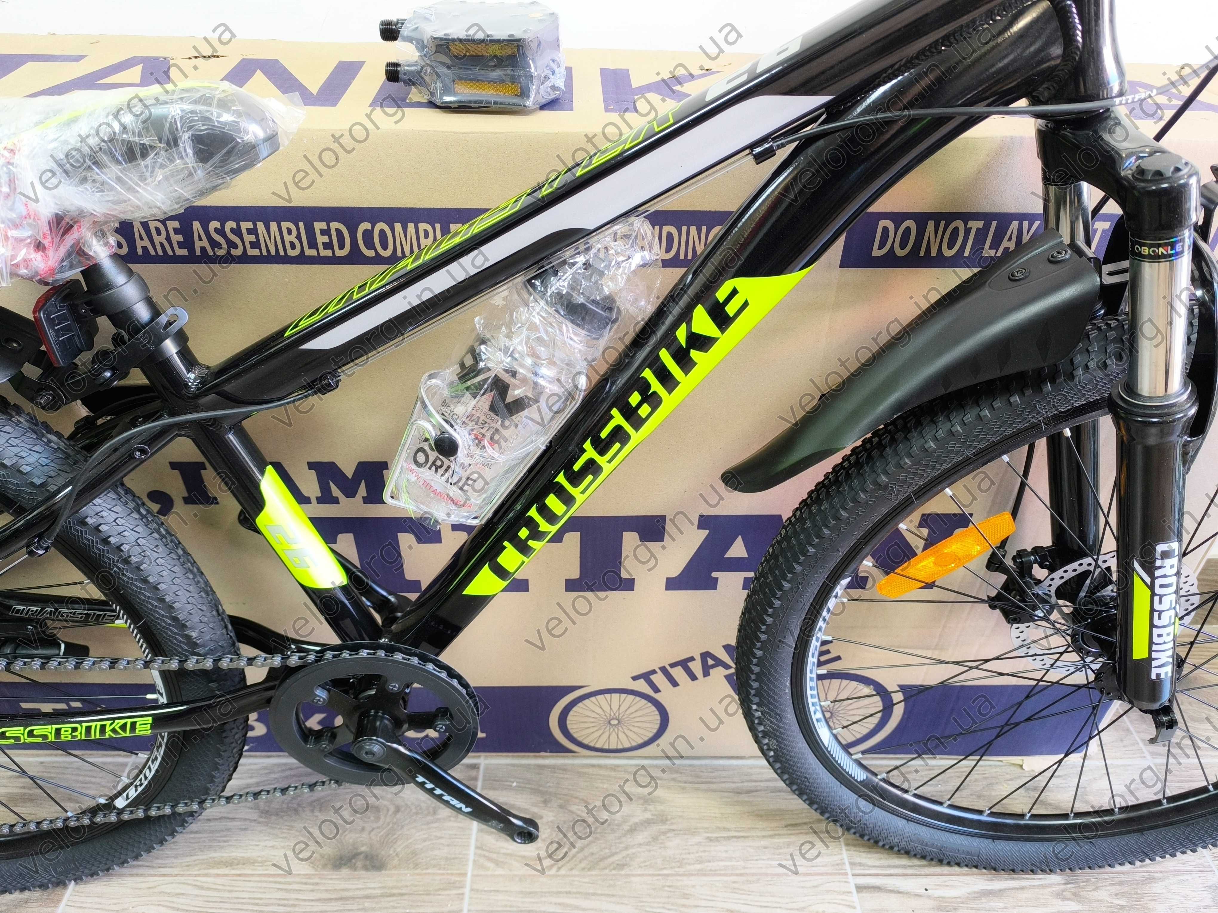 ЗНИЖКА! Алюмінієвий Дитячий Велосипед  CrossBike Dragster Susp 24"-26"