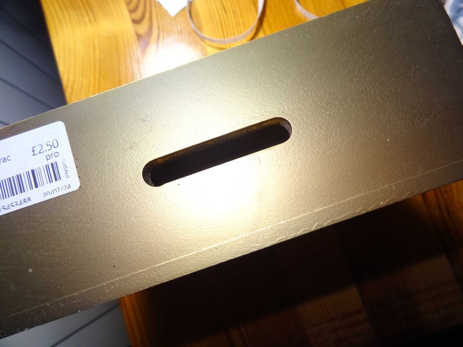 złote opakowanie box skarbonka na prosecco RAMKA 17 x 17