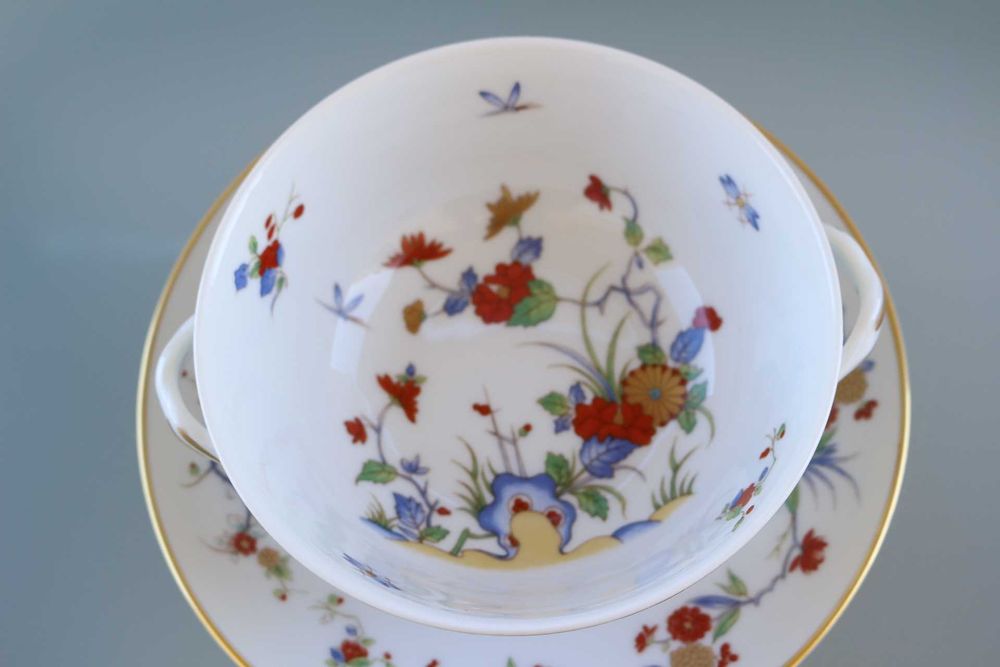 Chávena Consomé com Prato Coleção Rock Garden Vista Alegre 1980