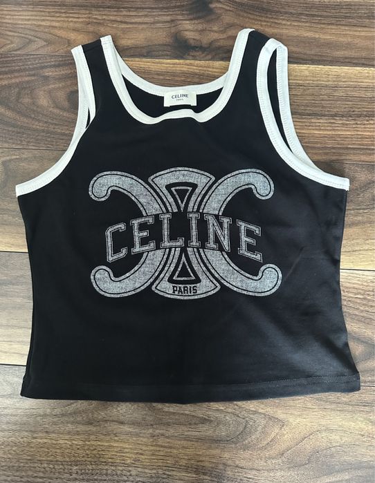 Top czarny w monigram