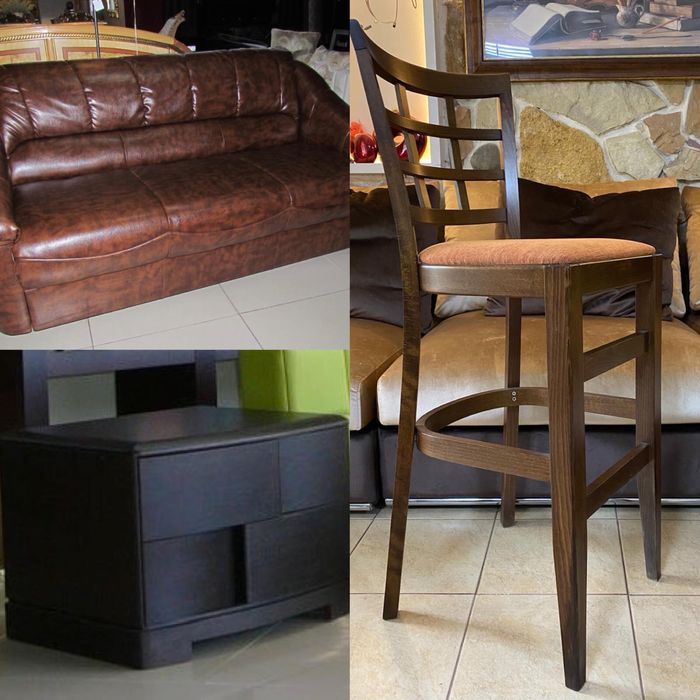 Розпродаж з вітрини магазину, барний стілець, диван, тумби приліжкові